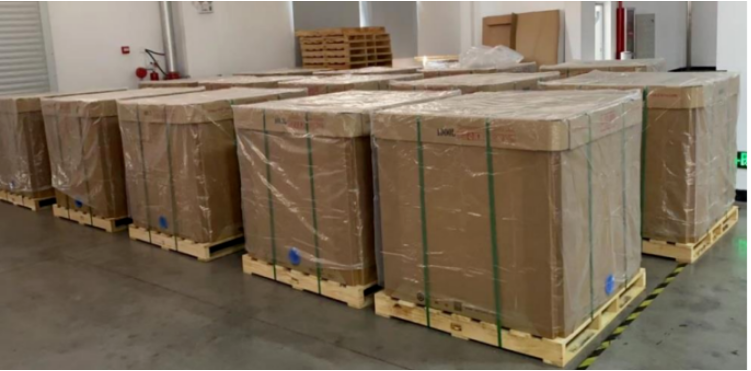 罐車OUT，環(huán)保級可折疊紙噸箱上線